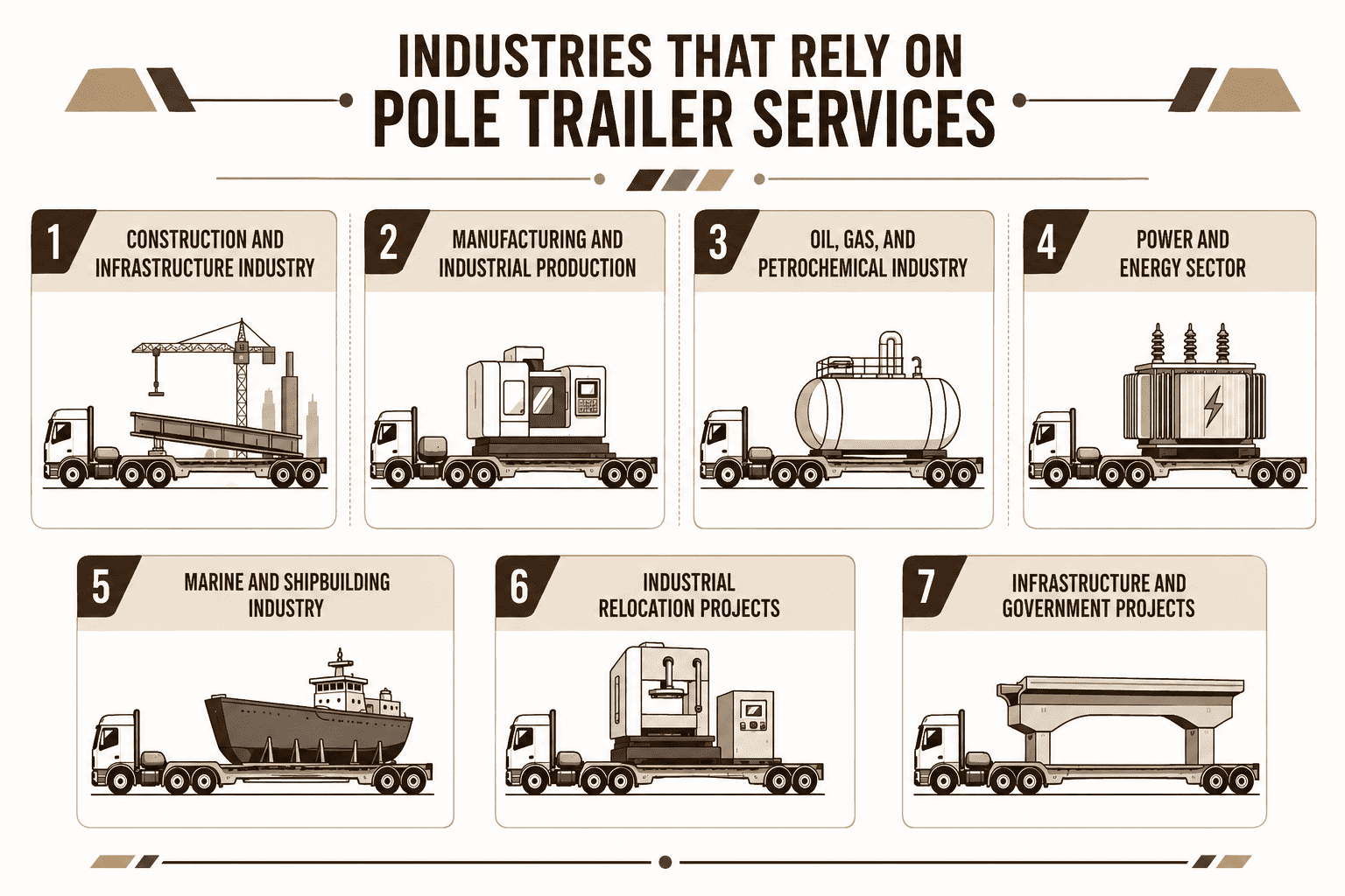 Industries That Rely On Pole Trailer Services